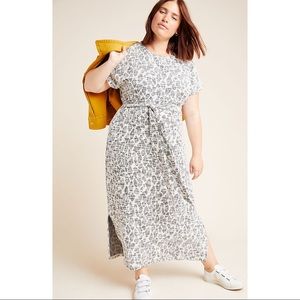 Anthropologie Taleen Textured Midi Dress Size 2X